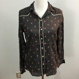 Mossimo Floral Button Down